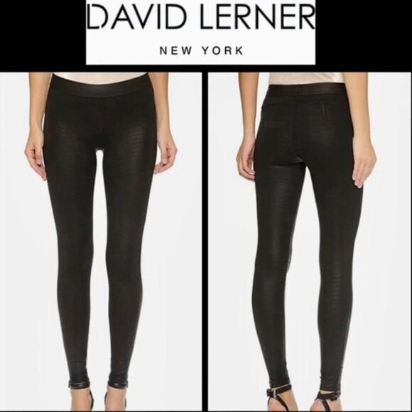 David Lerner Croc Barlow Leggings Sz XS NWT - Picture 1 of 9
